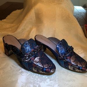 Enzo Angiolini Tapestry Mules